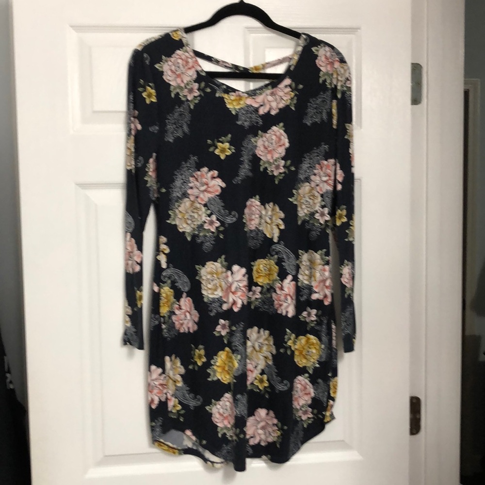 Super soft flower print dress or tunic